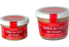 Terrine de Caille des Vosges au foie de canard 20% de foie gras