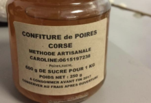 Les douceurs de Caroline. Confiture de poire Corse