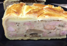Boucherie traiteur de Peretti et fils. Tourte au ris de veau