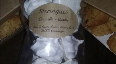 Mele di Santa Maria. Meringues cannelle basilic