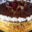 Pâtisserie St Michel. Génoise crème vanille couronne nougatine