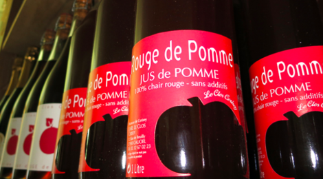 Le Clos De Cerisey. Jus de pomme rouge
