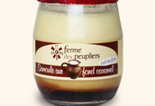 La Ferme des Peupliers. Gâteau de semoule sur lit de caramel