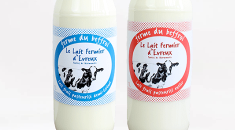 Ferme du Beffroi. Le lait frais d'evreux pasteurisé demi-écrémé
