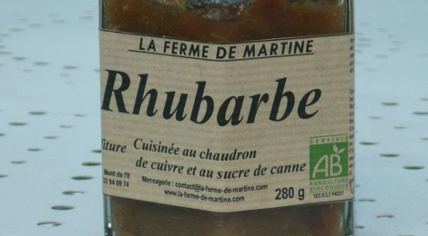 La Ferme de Martine. Rhubarbe