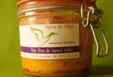Ferme du Tilleul. Foie gras de canard mi-cuit