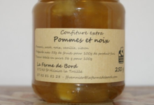 La ferme De Bord. Confiture de pommes et noix