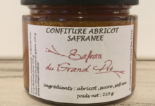 Safran Du Grand Pré. Confiture d'abricots safranée