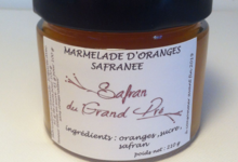 Safran Du Grand Pré. Marmelade d'oranges safranée