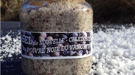 Salins de ko. Sel de Nouvelle-Calédonie au poivre noir du Vanuatu