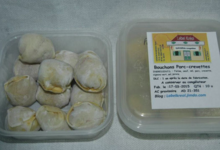 Label Kreol. bouchons (siu-mai) Porc-Crevette Non-Pimenté 