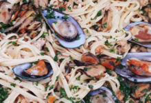 Traiteur Hirzel. Linguini aux fruits de mer