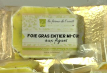 La Ferme de l’Ouest . Foie gras de canard entier mi-cuit aux figues