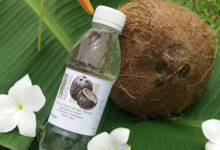 Tahiti Huile de coco. Huile de coco extra vierge