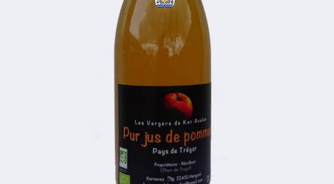 Les vergers de Ker Avalon. Jus de pomme bio