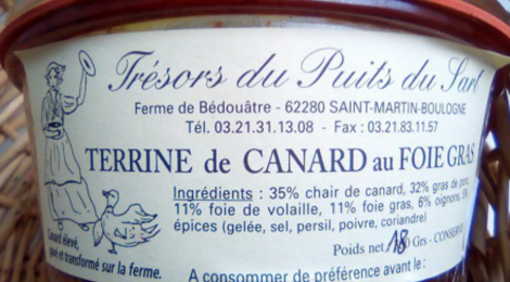 Trésors du Puits du Sart. Terrine de canard au foie gras