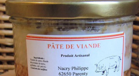 Benoît Nacry. Pâté de viande de porc