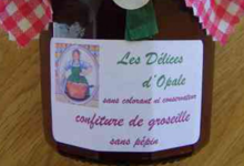 Les délices d'Opale.  Confiture de groseille sans pépin