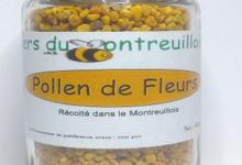 Les ruchers du Montreillois. Pollen de fleurs 