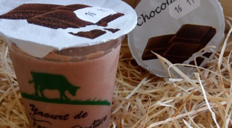 Ferme Cimetière.  Crème dessert au chocolat