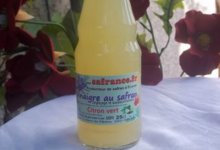 Safrance. vinaigre citron vert safran