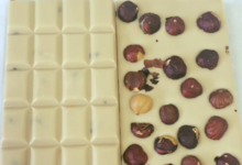 Xav de Lille. tablette chocolat blanc noisettes