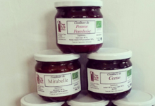 Les vergers bio d’Ohain. Confiture pomme framboise