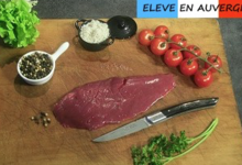 Bisons d'Auvergne. Steaks de bison (onglet, hampe, bavette d'aloyau, merlan, araignée, aiguillette) 