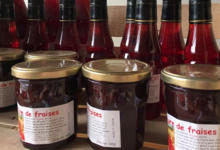 Ferme Vandesompele. sirop de fraise