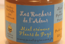 Les ruchers de l'Adour. Miel crémeux fleurs de pays