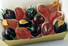 A Trianon, chocolatier confiseur. Pâtes de Fruits Glacées