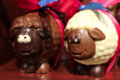 A Trianon, chocolatier confiseur. mouton en chocolat
