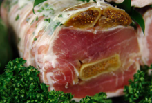 Boucherie de la Plaine Monceau. Rôti de Porc aux figues