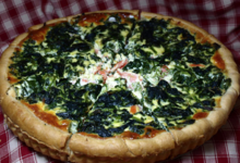 Boulangerie Julien. Tourte saumon épinard