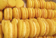 Pâtisserie Pain de Sucre. Macarons citron jaune