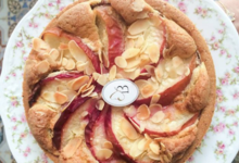 Bontemps pâtisserie. tarte pêche crème d'amande