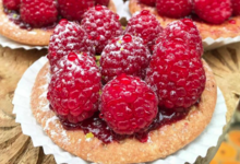 Leloup Gourmand. Tartelette aux framboises