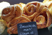 Boulangerie Patisserie l'Essentiel. Brioche citron framboise