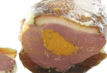 Castaing. Magret de canard rôti farçi à l'orange poivrée
