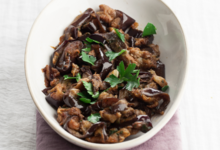 Florence Khan. Salade d'aubergines grillées