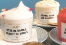 Maison Aleph. Rose de Damas, yaourt de brebis