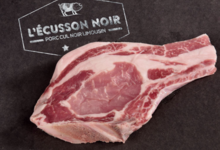 L'Ecusson Noir. Côte de Porc cul noir Limousin