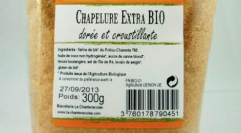 Biscotterie La Chanteracoise. Chapelure extra