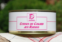 Duperier. Cuisses de canard gras aux raisins.