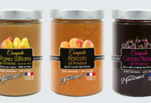 Compote de cerises noires de Provence sans sucres ajoutés