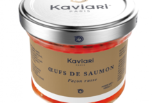 Maison Kaviari. Œufs de saumon "façon russe"