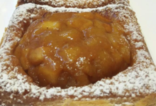 Notre pâtisserie. feuilleté aux pommes