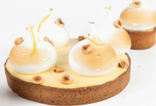 Karamel Paris. Tarte citron noisette