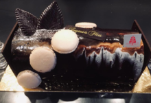 Patisserie Maison Louise. Bûche coeur frivole