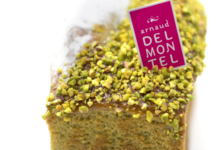 Arnaud Delmontel. Cake pistache griottes